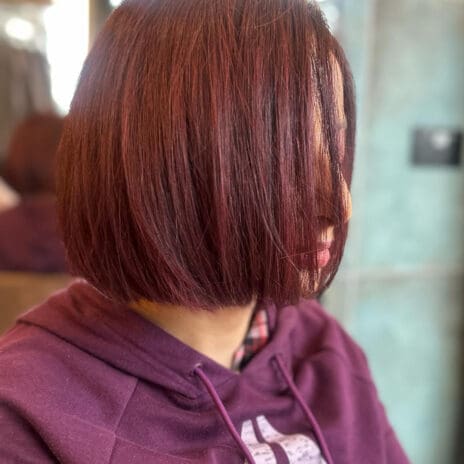 Precision haircut by Kalon hairdresser cardiff