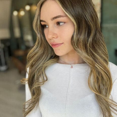 Balayage hair colour done by Kalon Hair Studio Wales