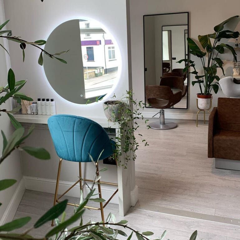 Internal shot of Kalon Hair Studio Wales